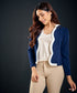 Blue And White Doll Blazer